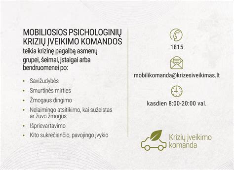mobilioji komanda teikia pagalbą šeimai