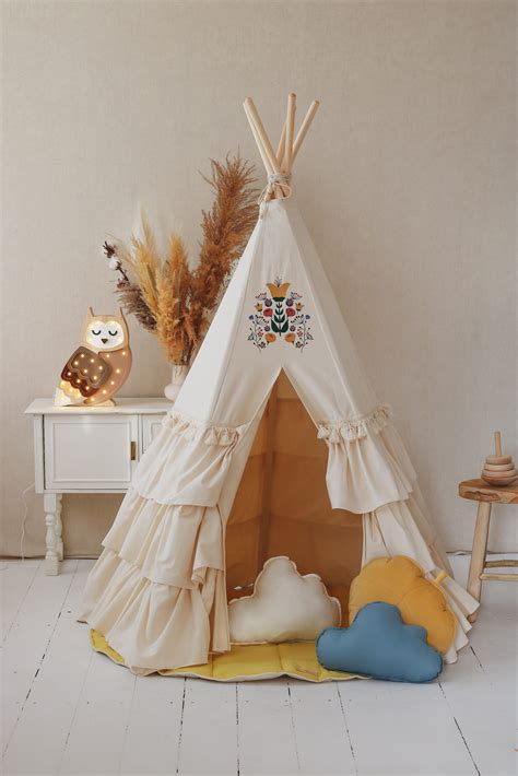 Montessori stiliaus Tipi palapinė