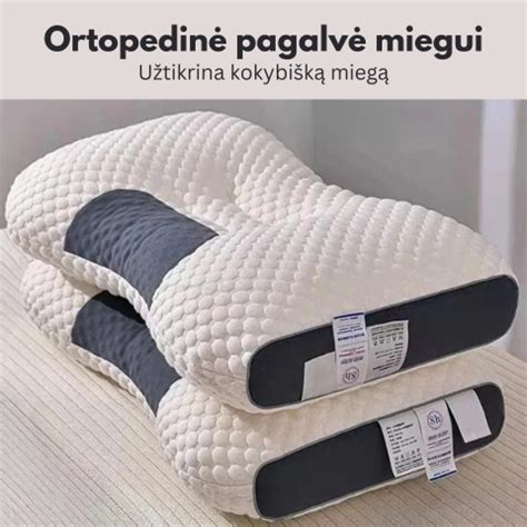 Schematinis vaizdas kaip veikia ortopedinė pagalvė