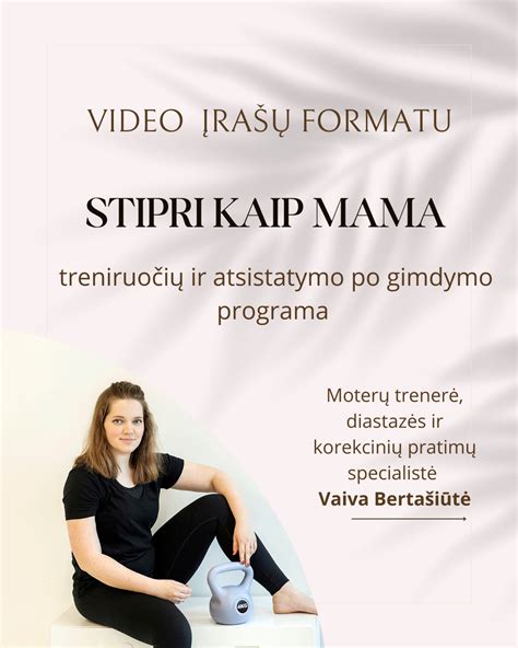 Grafikas: Atsistatymo po gimdymo treniruočių naudos