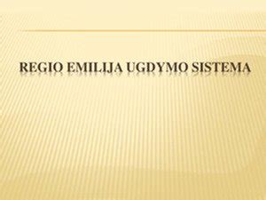 Reggio Emilia vaikų ugdymo sistema