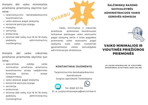 Procesas, kaip vaikui skiriamos minimalios priežiūros priemonės