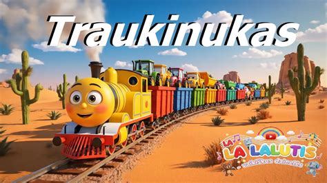 vaikiška dainelė traukinukas