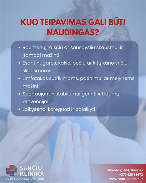 kinez teipavimas ant nugaros