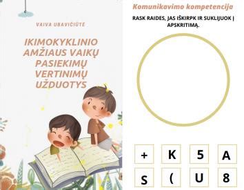 Vaikų pasiekimų vertinimo sritys priešmokyklinėje įstaigoje