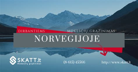 Infografika: Mokesčių grąžinimo iš Norvegijos žingsniai