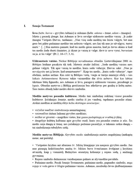 Schema su Senojo ir Naujojo Testamentų padalijimu