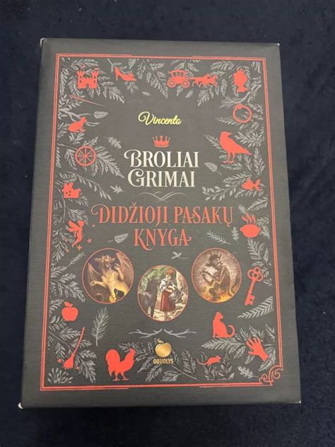 Brolių Grimų pasakų knygos viršelis