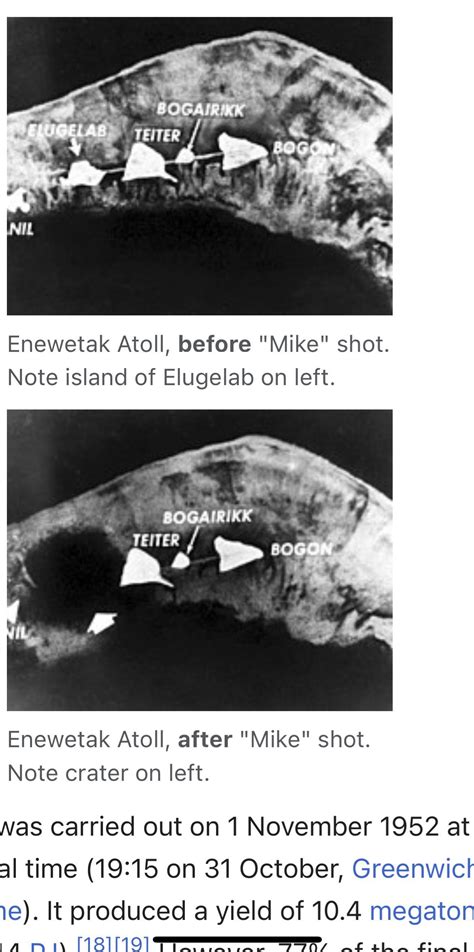 Enivetoko atolas po „Ivy Mike“ bandymo