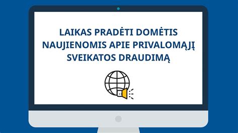 Informacinis paveikslėlis apie privalomąjį sveikatos draudimą globėjams