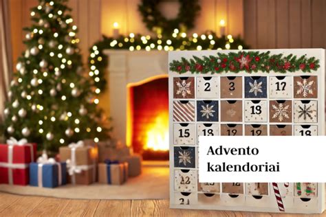 Įvairių formų Advento kalendoriai