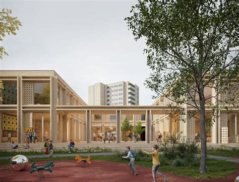 Rekonstruoto Markučių darželio vizualizacija