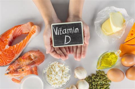 įvairūs maisto produktai, kuriuose gausu vitamino D