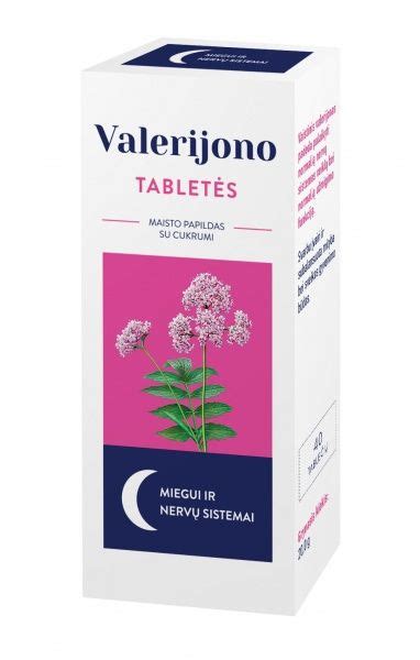 Valerijono tinktūros buteliukas