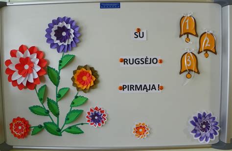 Klasės dekoravimas rugsėjo pirmajai