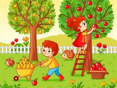 vaikai renka kaštonus