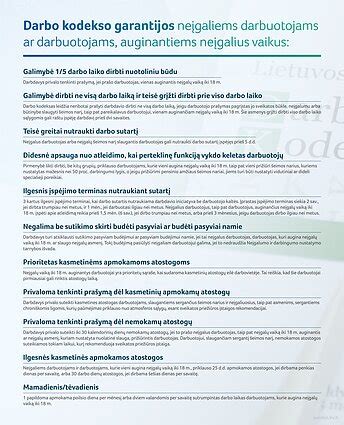 Infografika: Darbo kodekso garantijos