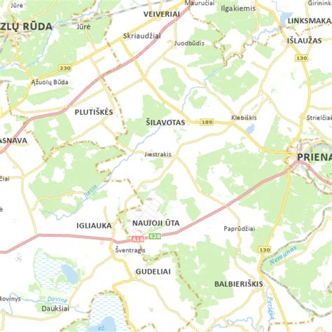 Žemėlapis su Kalvarijos savivaldybės Sangrūdos kaimo lokacija