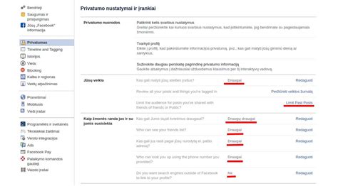 Facebook privatumo nustatymų piktograma