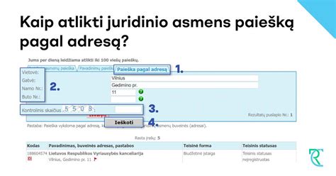 Registracijos adresas ir jo pokyčiai