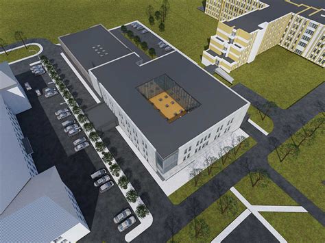 Simbolinė ligoninės statybos ar renovacijos nuotrauka