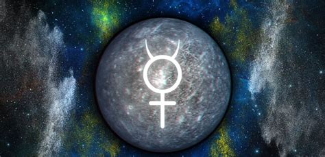 Simbolinė Merkurijaus retrogrado iliustracija