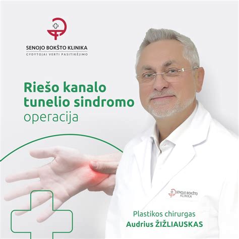 Schema parodanti riešo kanalo sindromo simptomus