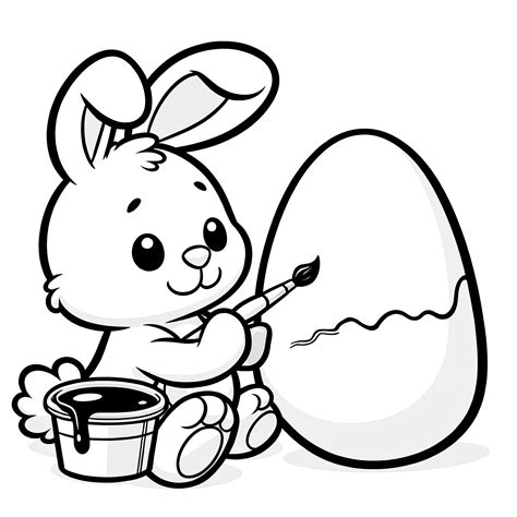 Velykų zuikis su margučiais