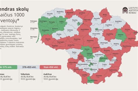 Žemėlapis: Socialinės globos namų skaičius Lietuvos savivaldybėse