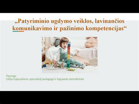 Informatyvus paveikslėlis apie ikimokyklinio amžiaus vaikų ugdymą