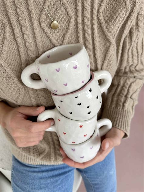 Rankų darbo keramikos puodelis