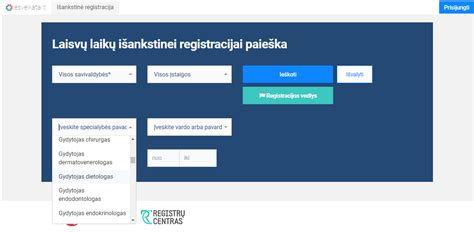 Vizito pas gydytoją planavimas