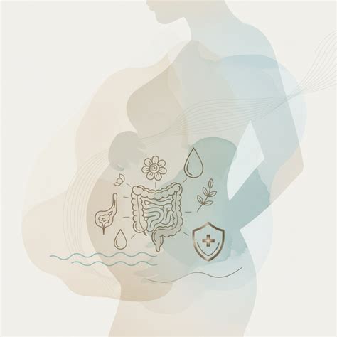 Infografika apie hormonų įtaką virškinimo sistemai nėštumo metu