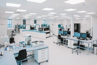 Nuotrauka: moderni pagalbinio apvaisinimo laboratorija su pažangia įranga