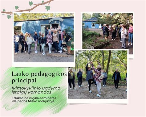 Lauko pedagogikos seminaras darželyje