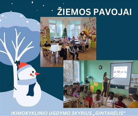 Vaiko darželio grupė žiemos metu
