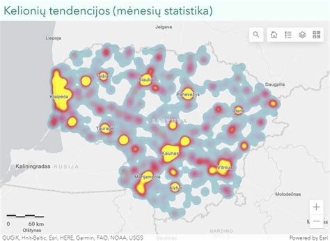 Interaktyvus žemėlapis su darželių lokacijomis