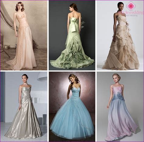 Vestuvinės suknelės spalvos ir audiniai