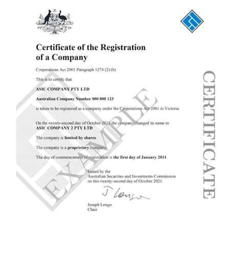 schema of company registration and address changes