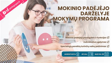 Mokymų programa darželio auklėtojo padėjėjui