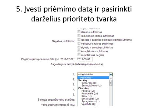 Schema, kaip pateikti prašymą į darželį.