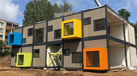 Modulinio vaikų darželio fasadas