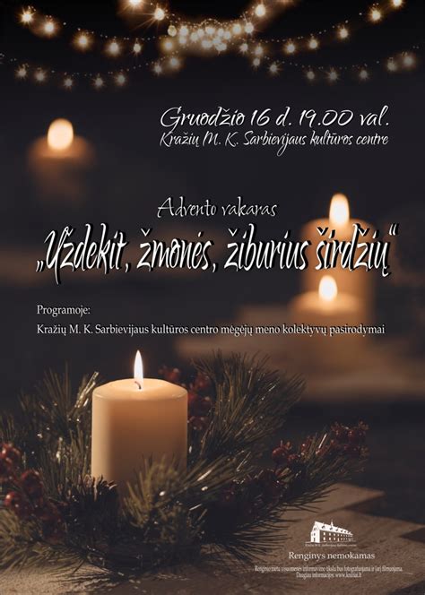 Advento vakaras darželyje