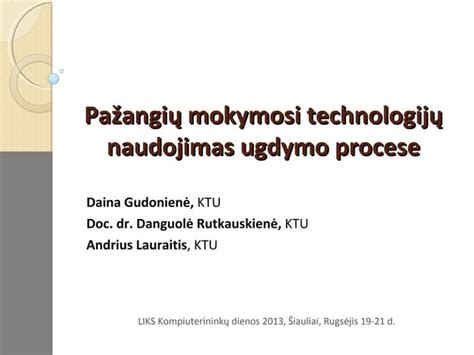 Skaitmeninių technologijų naudojimas priešmokyklinio ugdymo procese