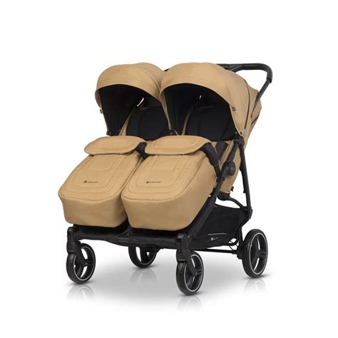 Schematinis vaizdas skirtingų tipų vežimėlių dvynukams