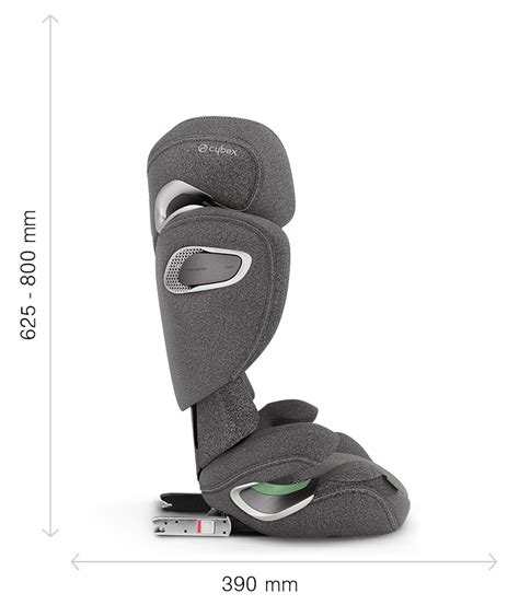 Cybex Solution T PLUS i-Fix automobilinės kėdutės schema