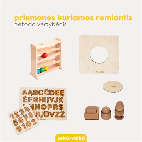 Montessori priemonės vaikų darželyje
