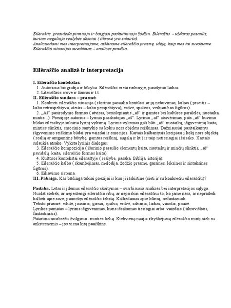vaizdinė eilėraščio 