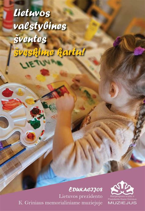 vaikai švenčia Lietuvos valstybines šventes