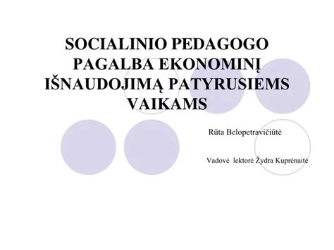 socialinio pedagogo vaidmuo darželyje